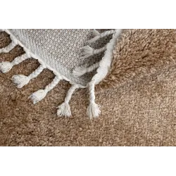 BERBER 9000 Round Beige Moroccan Rug
