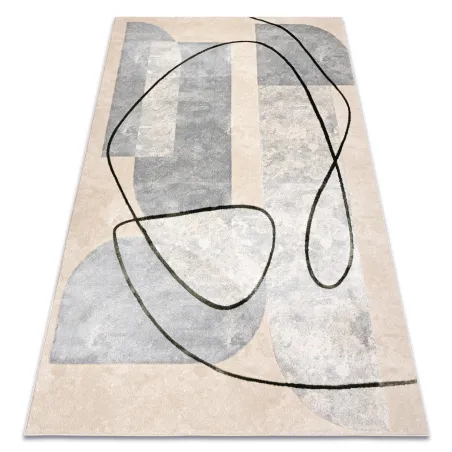 ALLURE 9980 geometric rug in stylish beige and green, modern design