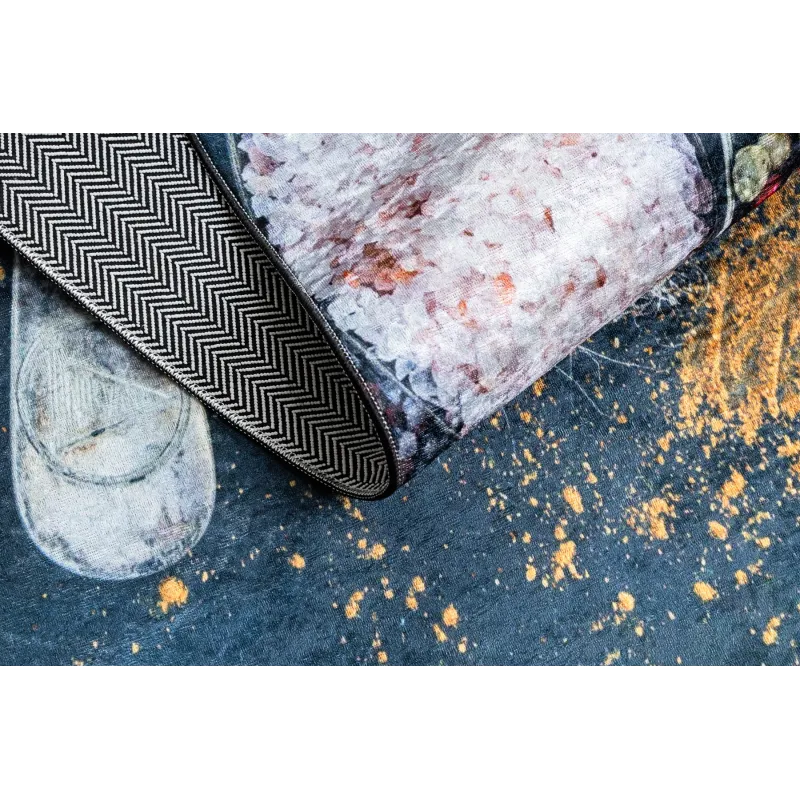 ANDRE 9002 Spice Kitchen Washable Rug
