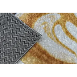 Washable ANDRE Coffee Kitchen Rug