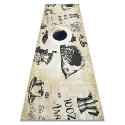 Washable ANDRE Green Kitchen Rug