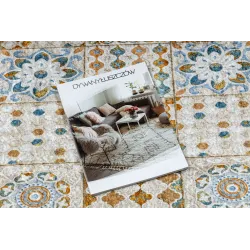 ANDRE Washable Kitchen Rug Beige
