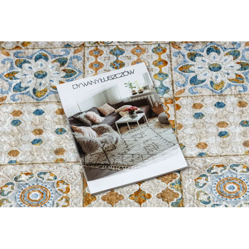 ANDRE Washable Kitchen Rug Beige