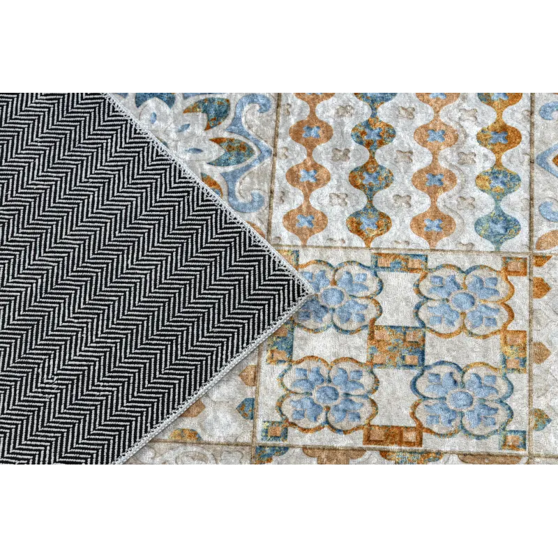 ANDRE Washable Kitchen Rug Beige
