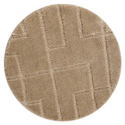 SUPREME Bathroom Rug Circle Beige LINES