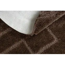 SUPREME Bathroom Rug Circle Brown LINES