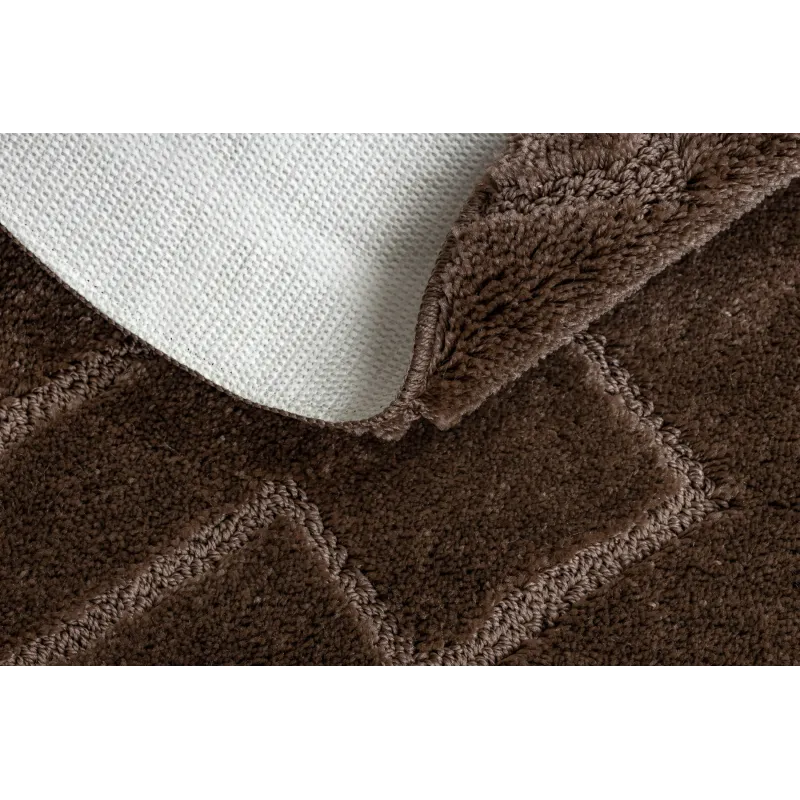 SUPREME Bathroom Rug Circle Brown LINES