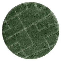 SUPREME Bathroom Rug Circle Green LINES
