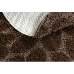 SUPREME Bathroom Round Rug STONES Brown