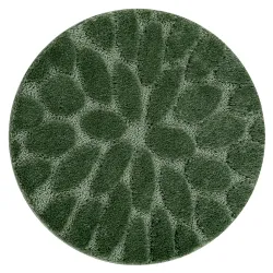 SUPREME Bathroom Round Rug STONES Green