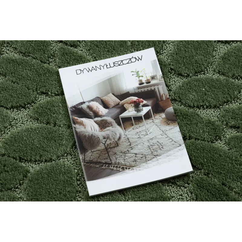 SUPREME Bathroom Round Rug STONES Green