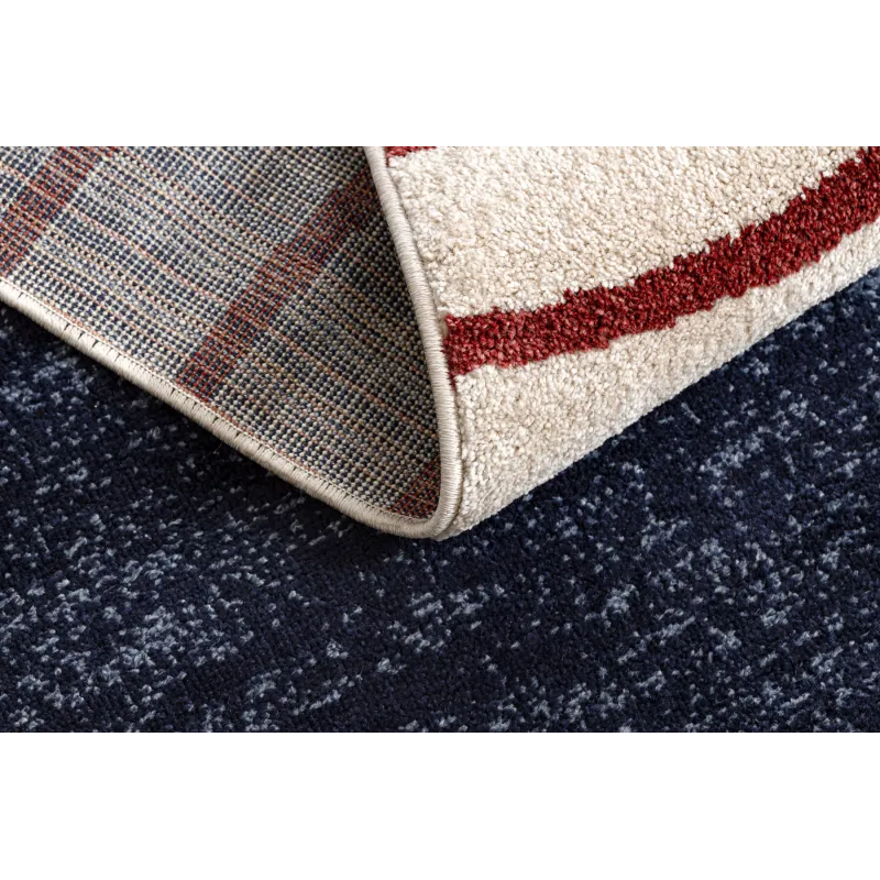 FUSION rug 0001, perfect for living rooms, geometric design in beige and burgundy
