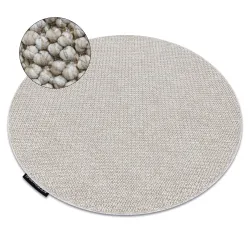 Casablanca Loop Round Rug in soft beige, 2nd choice quality