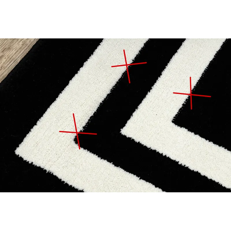 Hampton Border Black Rug - perfect for living rooms or bedrooms