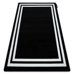HAMPTON Frame Black Rug - modern carpet with a stylish black frame