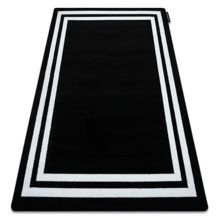 HAMPTON Frame Black Rug - modern carpet with a stylish black frame