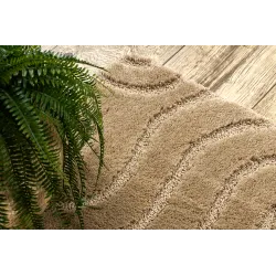 SUPREME WAVES Bathroom Rug Beige