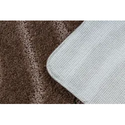 Supreme Waves Brown Bathroom Rug