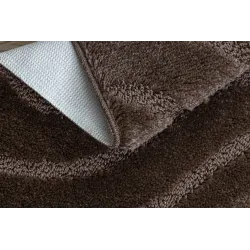 Supreme Waves Brown Bathroom Rug