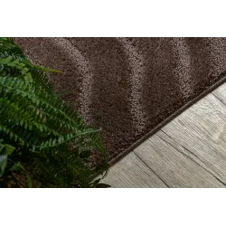 Supreme Waves Brown Bathroom Rug