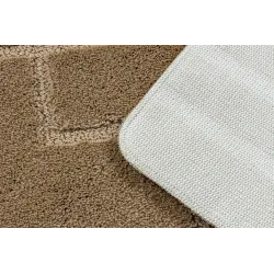 Supreme Lines Beige Bathroom Rug