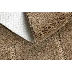 Supreme Lines Beige Bathroom Rug