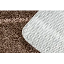SUPREME LINES Geometric Bathroom Rug Brown