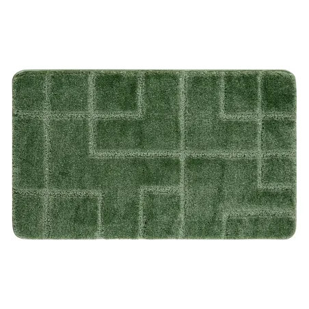 SUPREME LINES Geometric Bathroom Rug Green