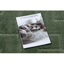 SUPREME LINES Geometric Bathroom Rug Green