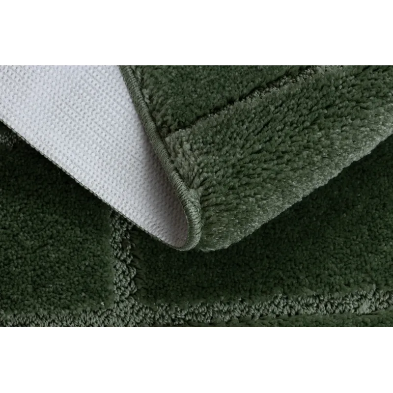 SUPREME LINES Geometric Bathroom Rug Green