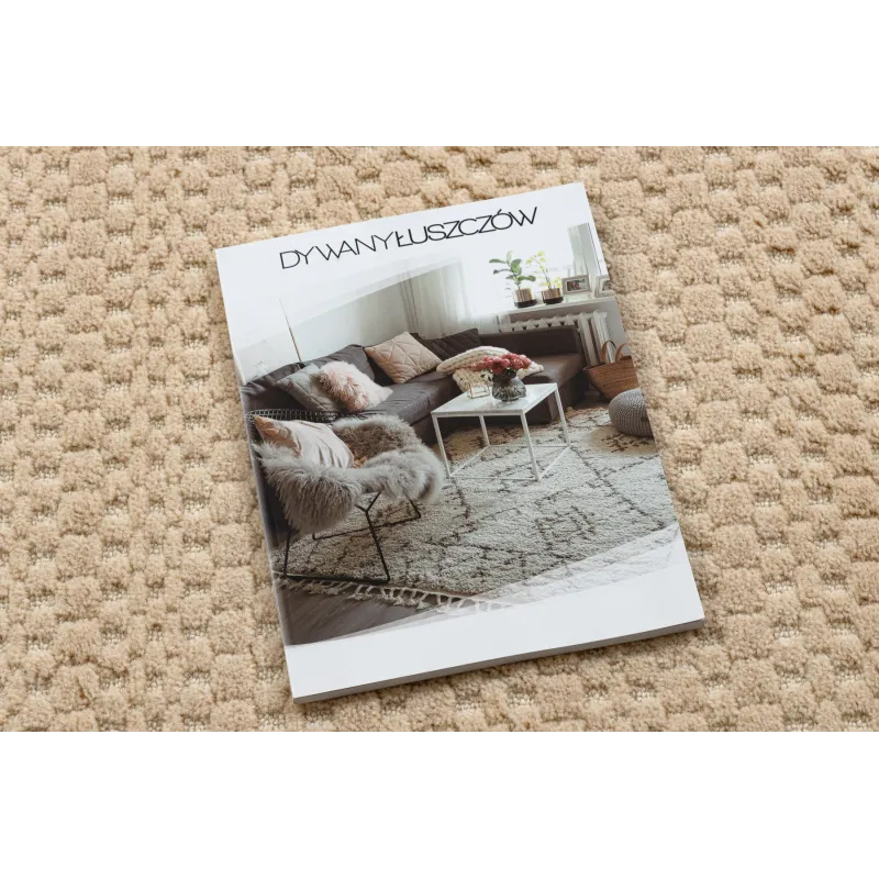 Beige FLUX 461.139.SA130 rug with a geometric design, ideal for contemporary decor