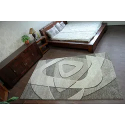 Stylish grey and beige SHADOW 8594 modern rug
