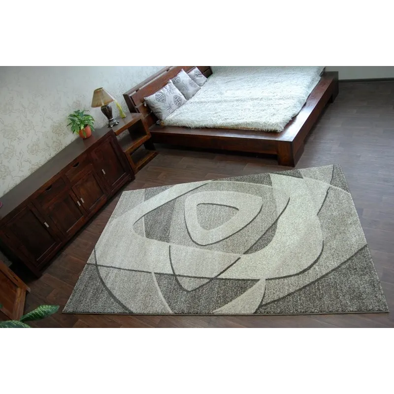 Stylish grey and beige SHADOW 8594 modern rug