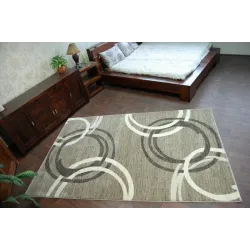Modern rug in shades of beige and brown, perfect for any room decor