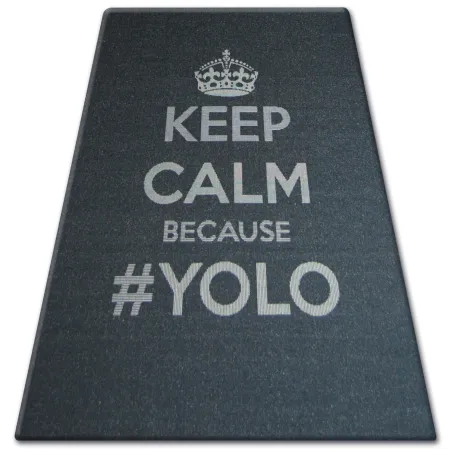 Sisal rug FLOORLUX 20276 YOLO black/silver, eco-friendly material