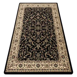 Royal ADR black pattern 1745 rug, classic carpet for living room