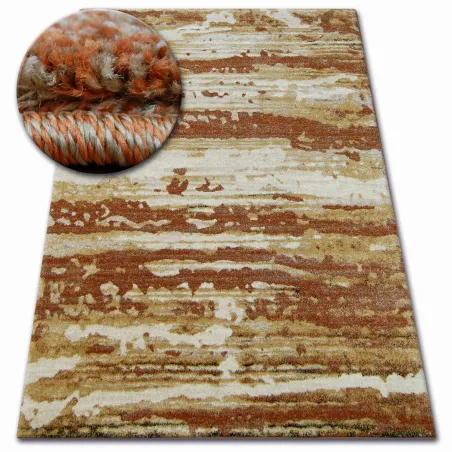 SHADOW 9368 Gold Rust Rug, modern carpet for stylish interiors