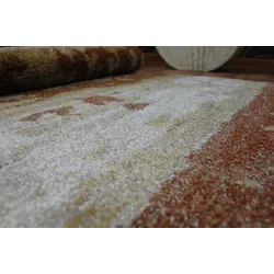 Stylish SHADOW 9368 Gold Rust Rug, perfect for bedrooms and living areas