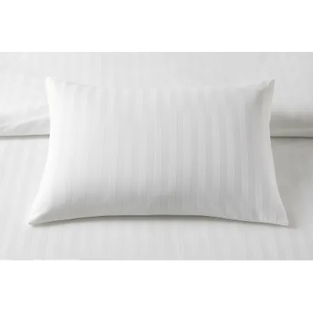 50x70 cm pillow in white stripes, made of 100% cotton, hypoallergenic
