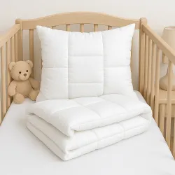 Winter Children's Set – Duvet 100x135 cm + Pillow 40x60 cm, Cotton 500 g/m²