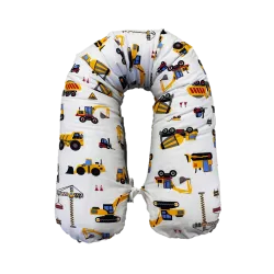 Baby Pillow Pillowcase Heavy Vehicles 25x145 cm