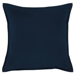 Navy decorative plush pillow 45x45 cm made of soft fabric