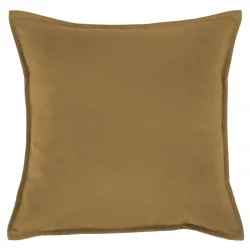 Beige decorative plush pillow 45x45 cm made of soft fabric