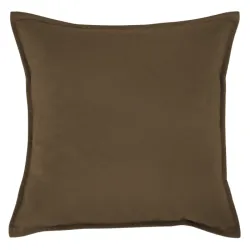 Brown decorative pillow Plyš 45x45 cm made of soft fabric