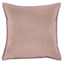 Powder pink decorative pillow 45x45 cm made of plush fabric