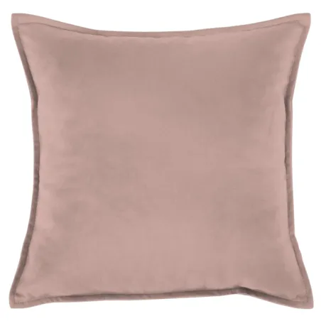 Powder pink decorative pillow 45x45 cm made of plush fabric