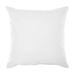 White outdoor decorative pillow 45x45 cm, perfect for patio use