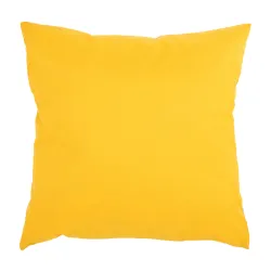 Yellow outdoor decorative cushion 45x45 cm, stylish garden accessory