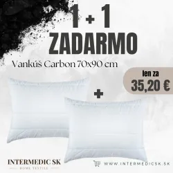 Antistress Carbon Pillow 70×90 cm – Hypoallergenic, Anti-Stress, 1+1 FREE