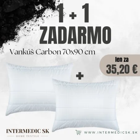 Antistress Carbon Pillow 70×90 cm – hypoallergenic, comfortable deluxe pillow